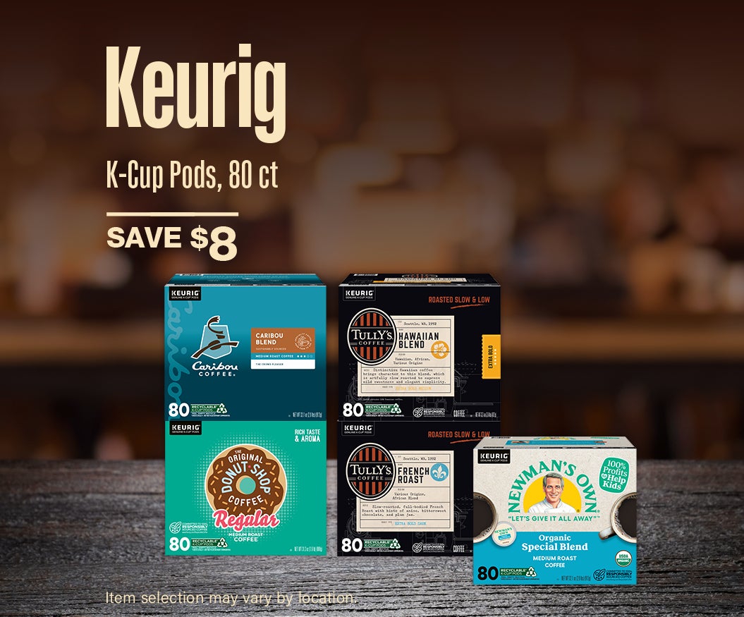 Save $8 on Keurig K-Cup Pods, Assorted Flavors