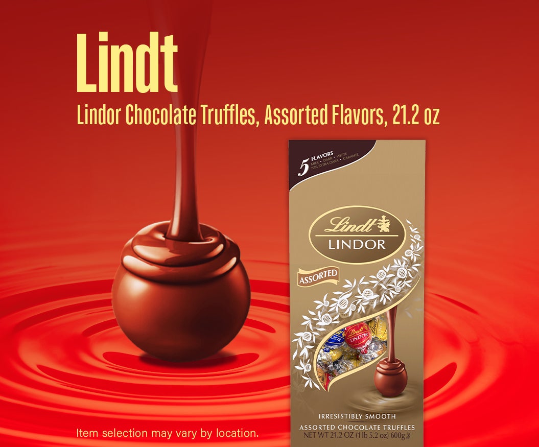 Lindt Lindor Chocolate Truffles, Assorted Flavors, 21.2 oz