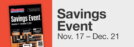 Savings Event November 17 – December 21
