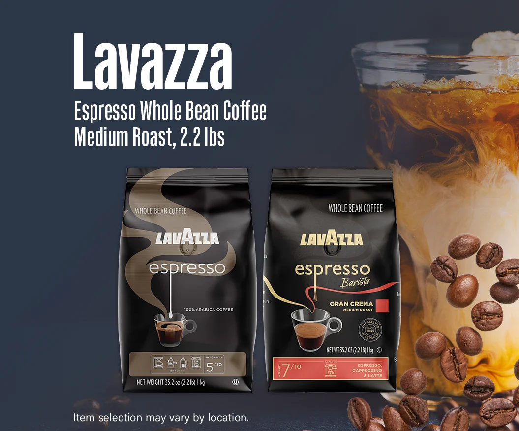 Lavazza Espresso Whole Bean Coffee, Medium Roast, 2.2 lbs