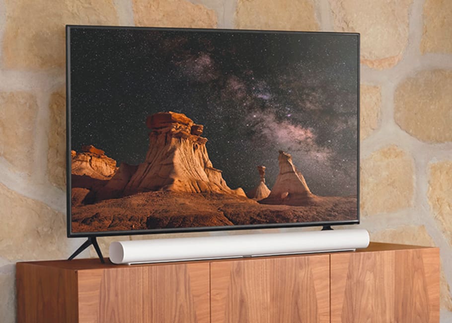TV with a soundbar
