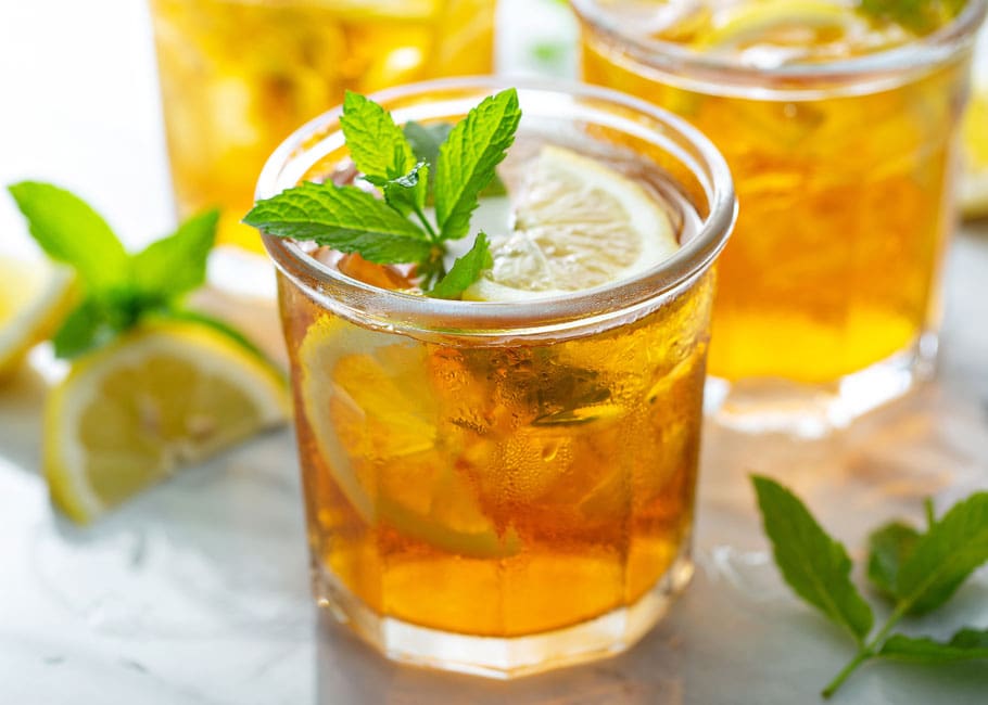glass of ice tea
