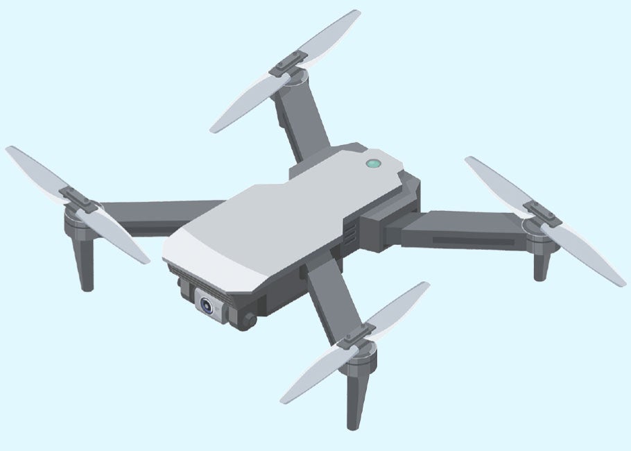 illustration of a drone