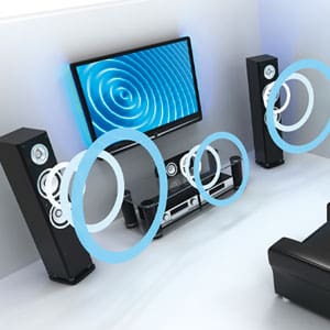 illustration of a sound system