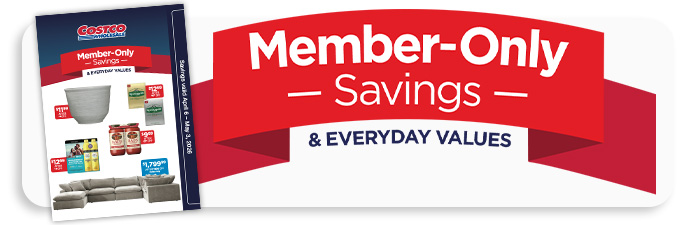 Member Only Savings in Warehouse and online