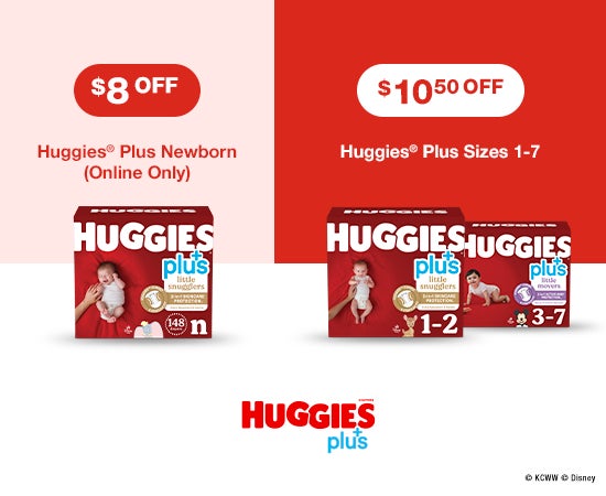 Huggies Plus Diapers Size Newborn Huggies Plus Diapers Sizes 1 - 2 Huggies Plus Diapers Sizes 3 - 7