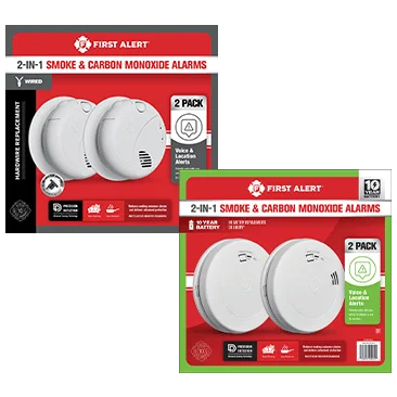 First Alert Wired OR Battery Combo Smoke/CO Alarm