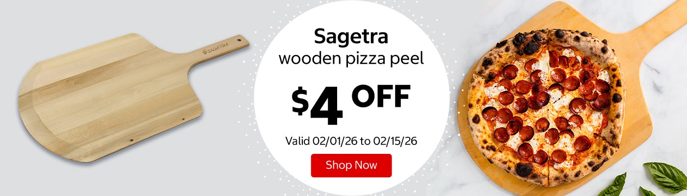 Sagetra wooden pizza peel $4 Off. Valid 02/01/26 to 02/15/26. Shop Now 