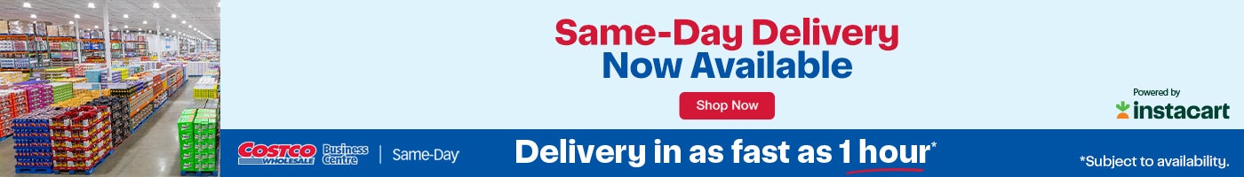 Same day Delivery.  Now Available Shop Now.  Delivery in as fast as 1 hour.