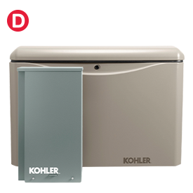 Kohler 26kW Home Standby Generator with 200A Automatic Transfer Switch