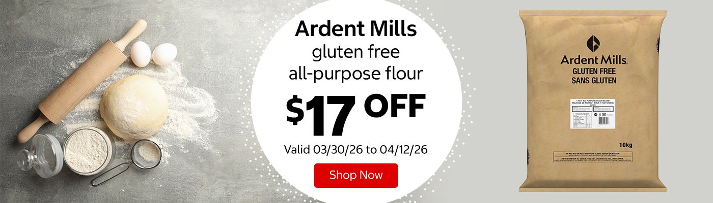 Ardent Mills gluten free all-purpose flour $17 Off. Valid 03/30/26 to 04/12/26. Shop Now 