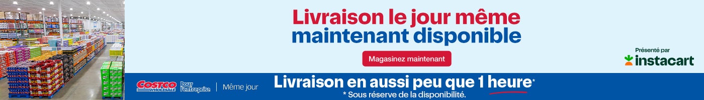 Livrasion le jour meme maintenant disponible. Livrasion en aussi peu qu'une heure. Magasinez Maintenant. *Sous réserve de la disponibilité .