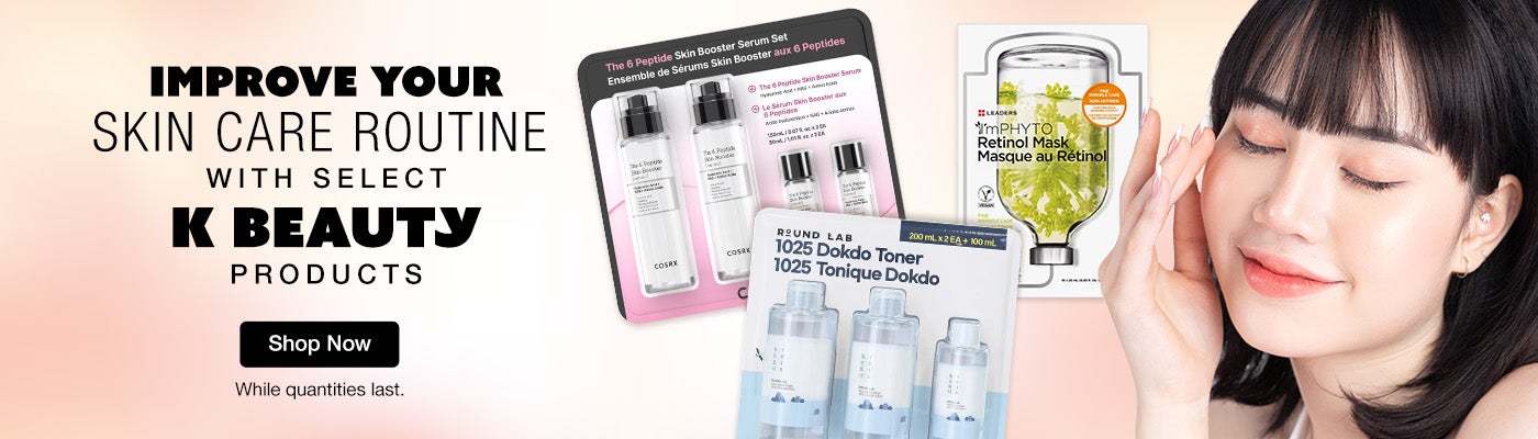 Improve your Skin Care Routine with select K Beauty products. While quantities last. Shop Now.