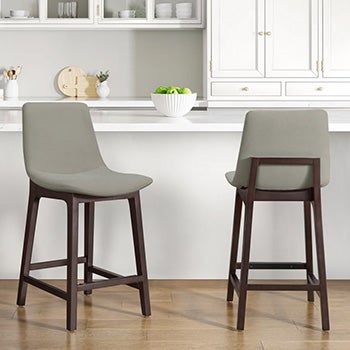 Aiden & Ivy Fabric Counter Stool 2-pack.