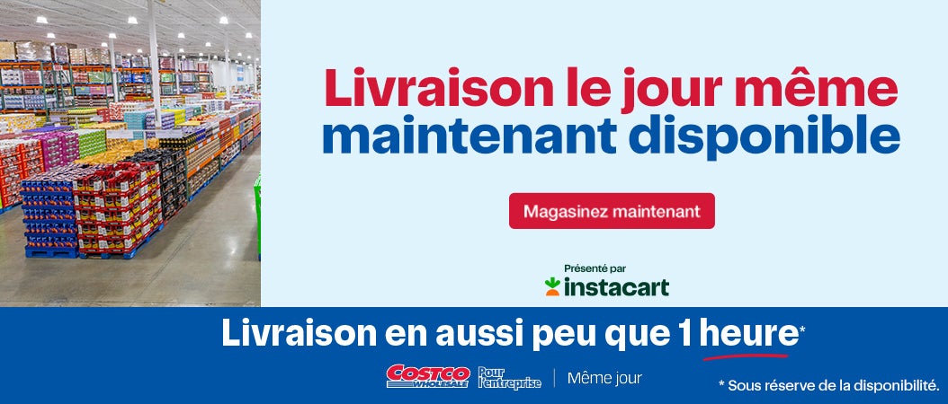 Livrasion le jour meme maintenant disponible. Livrasion en aussi peu qu'une heure. Magasinez Maintenant. *Sous réserve de la disponibilité .