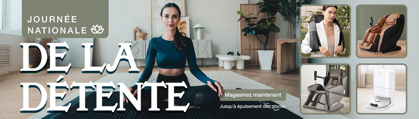 Journée nationale de la détente. Magasinez maintenant. Jusqu'à épuisement des stocks.