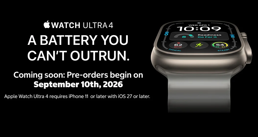 watchs ultra Coming soon Pre-orders begin on September 10th, 2026
