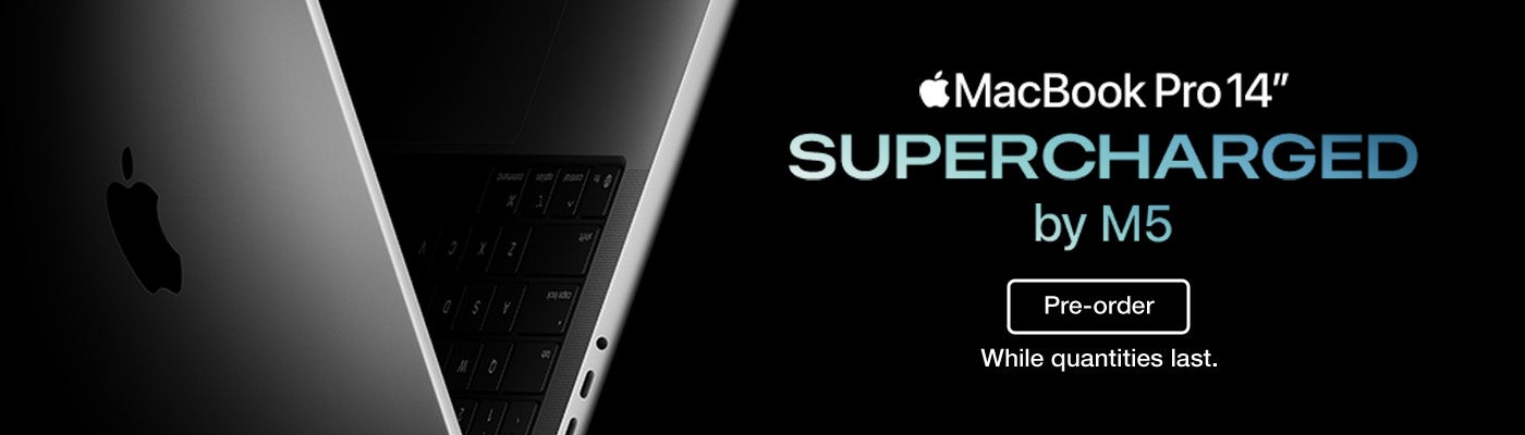 MacBook Pro 14" SUPERCHARGED by M5 Pre-order. While quantities last.