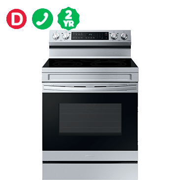 Samsung Smart Freestanding Range with No-Preheat Air Fry and Convection