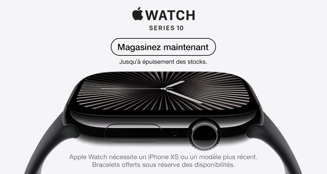 Montre Apple Series 10 GPS.  Magasinez maintenant.  Jusqu’à épuisement des stocks.