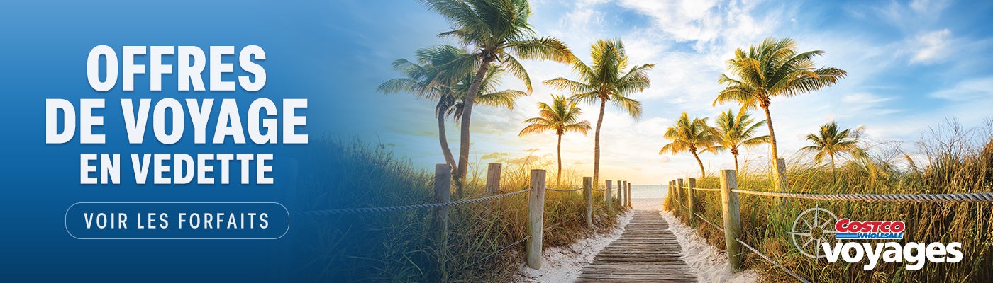 Offres de voyage en vedette. Voir les forfaits. Costco wholesale voyages.