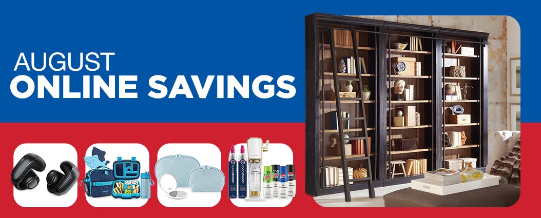 Shop August Online Savings!