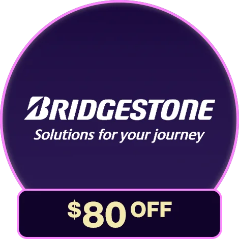 Bridgestone Tires $80 OFF