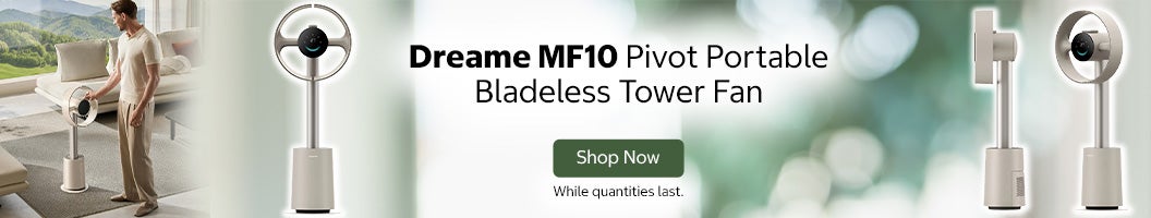 Dreame MF10 Pivot Portable Bladeless Tower Fan  Shop now  While quantities last