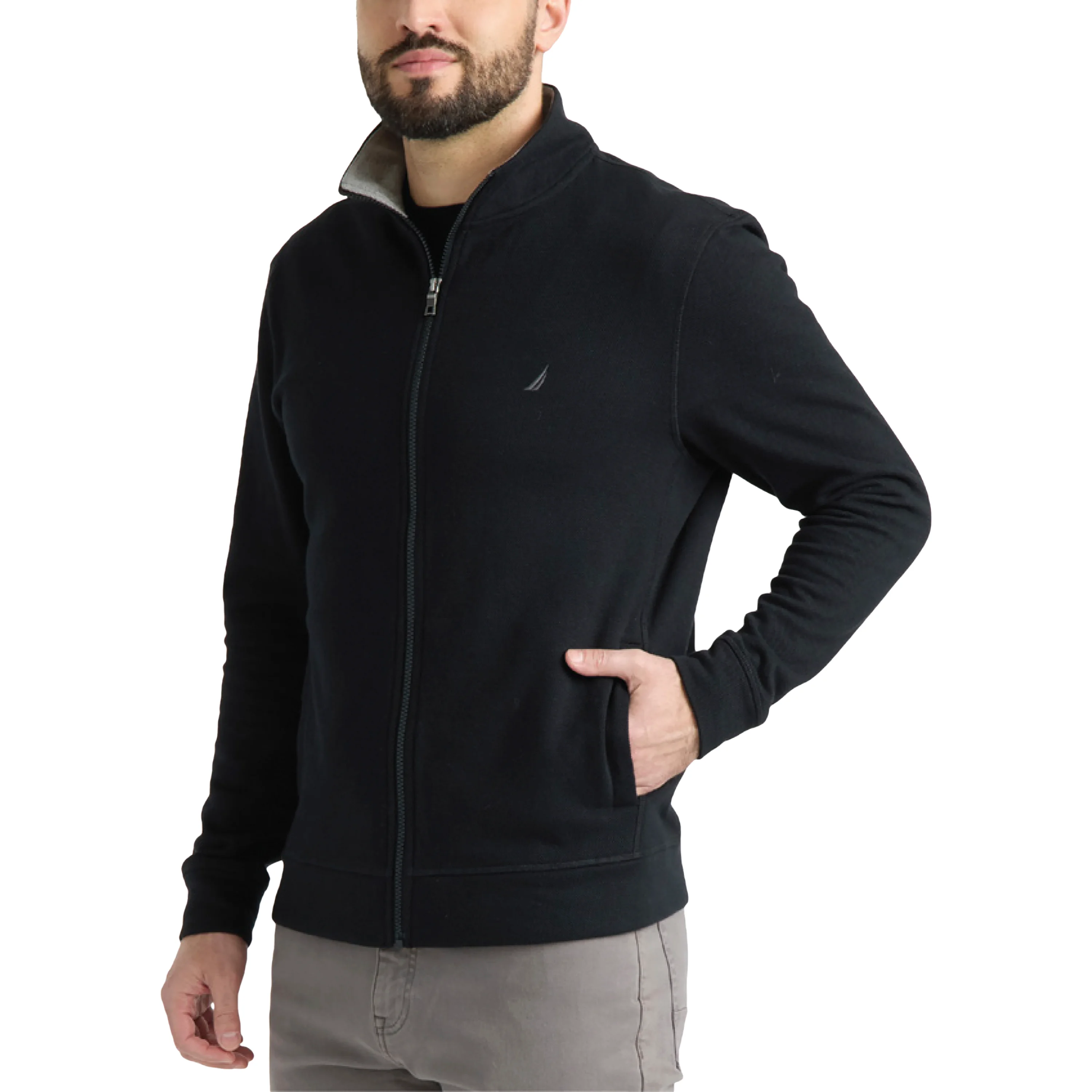 Nautica men’s full zip sweater