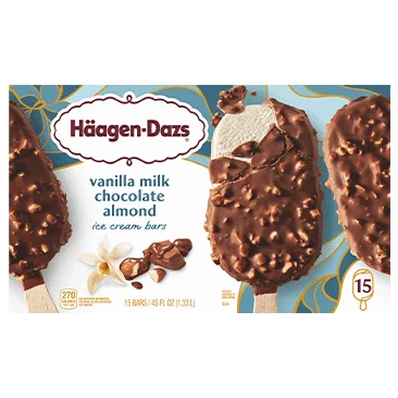 Häagen-Dazs Vanilla Milk Chocolate Almond Ice Cream Bars