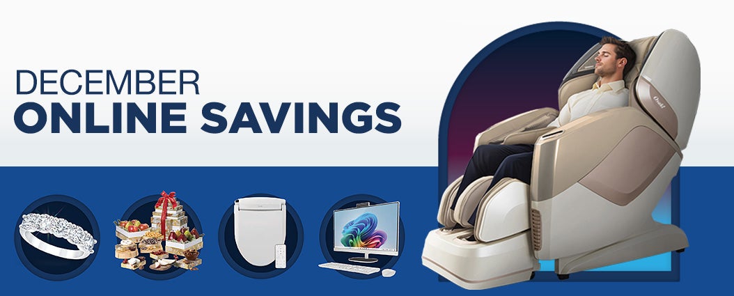 Shop December Online Savings!