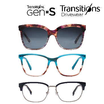 BUY ONE PAIR of prescription eyeglasses AND SAVE $50 on each additional pair plus an extra $10 when purchased with Drivewear®, Transitions® or Polarized lenses.