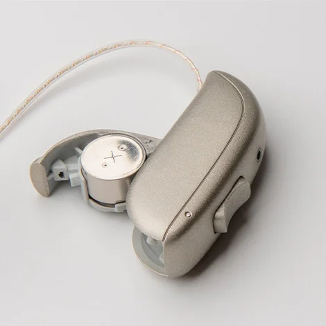 Zinc hearing aid battery