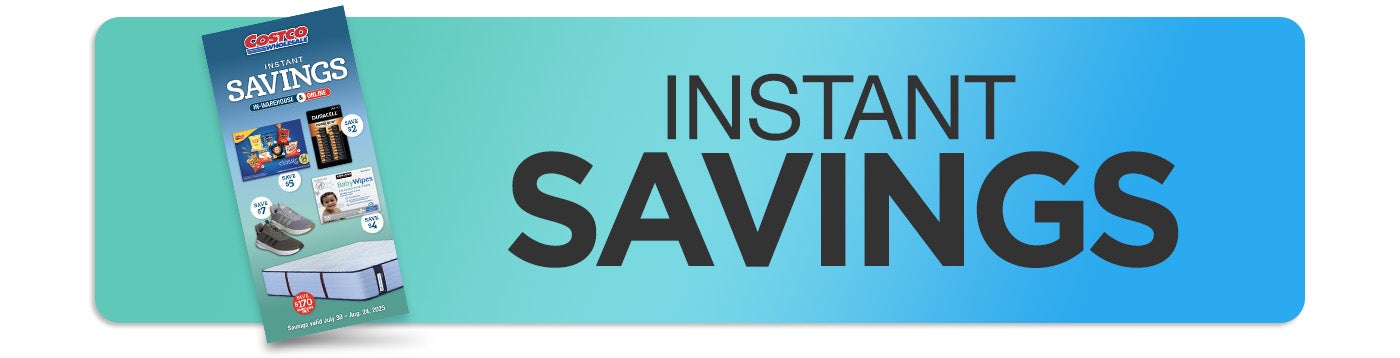 Instant savings