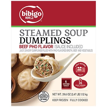 bibigo Beef Pho Flavor Steamed Soup Dumplings 