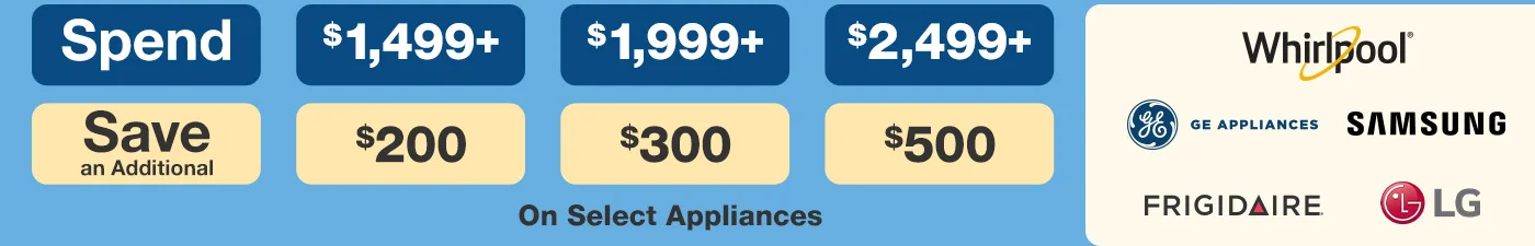 Shop July Appliance Savings!