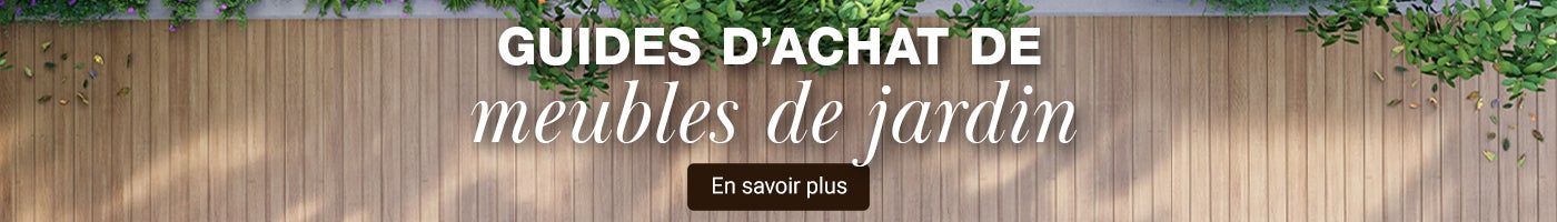 Guide d’achat de meubles de jardin. En savoir plus.