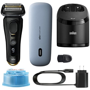 Braun Series 9 Sport Shaver with Clean and Charge Station + PowerCase