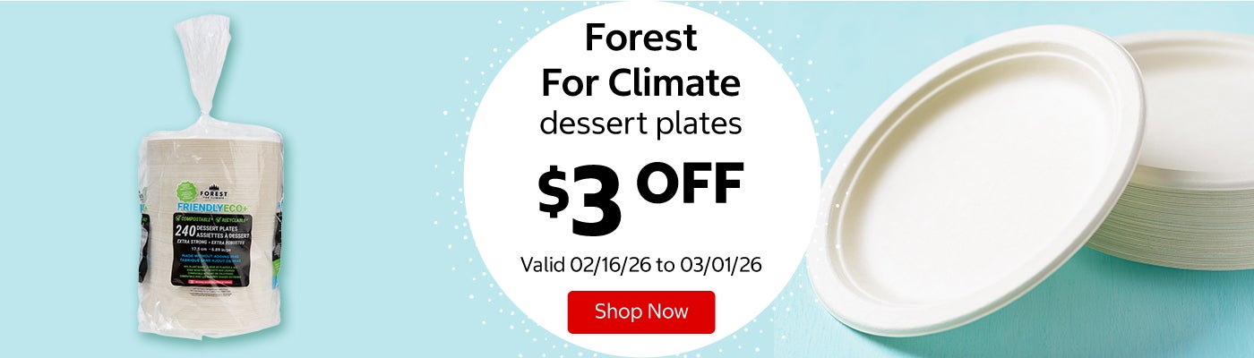 Forest For Climate dessert plates $3 Off. Valid 02/16/26 to 03/01/26. Shop Now 