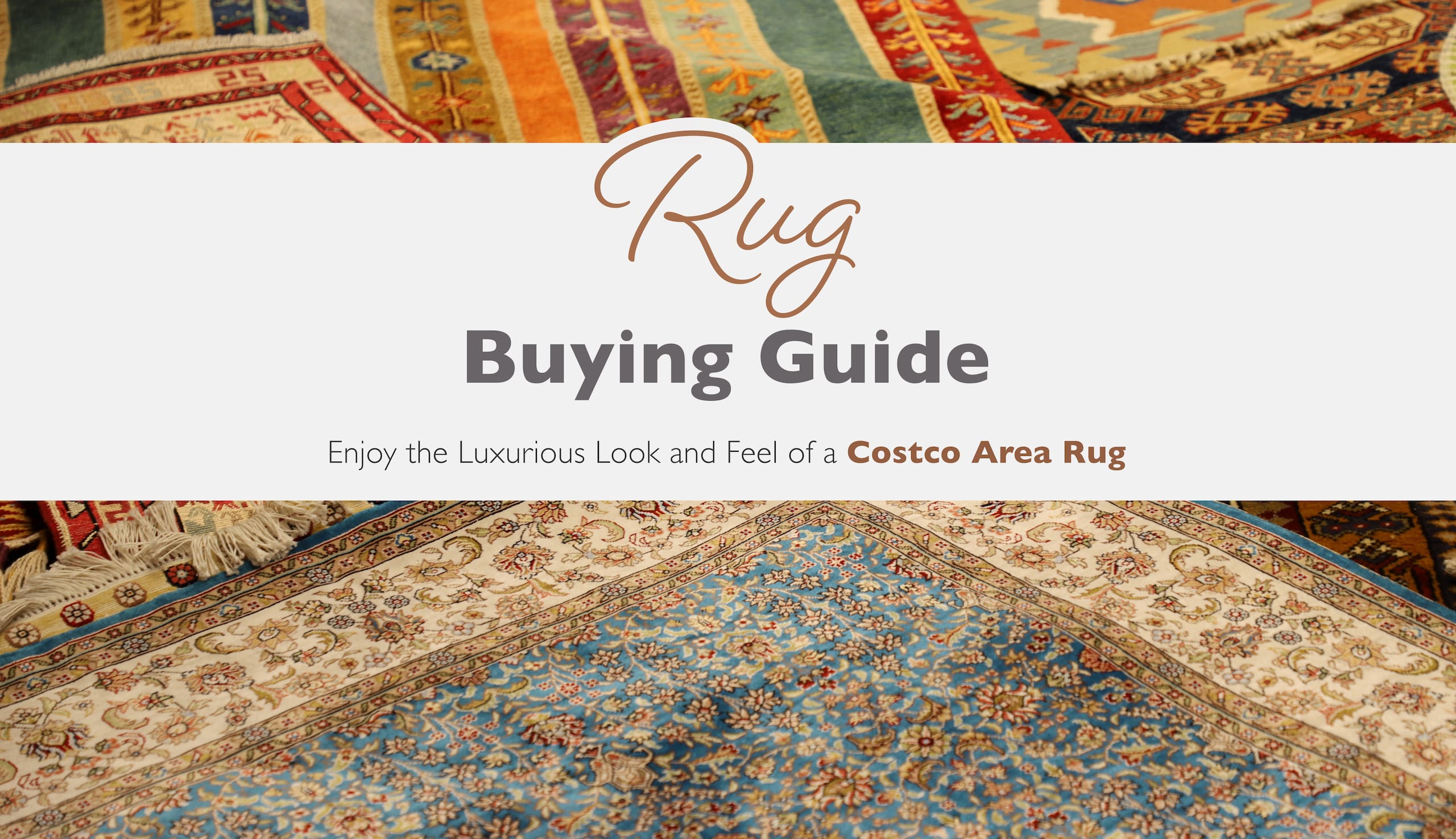 Multiple colourful rugs layered to show different patterns