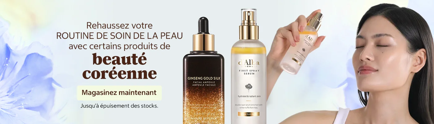 Rehaussez votre routine de soin de la peau avec certains produits de beauté coréenne. Jusqu'à épuisement des stocks. Magasinez maintenant.