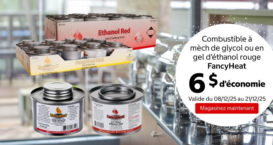 Combustible à mèche de glycol ou en gel d’éthanol rouge FancyHeat 6 $ d'économie. Valide du 08/12/25 au 21/12/25. Magasinez maintenant.