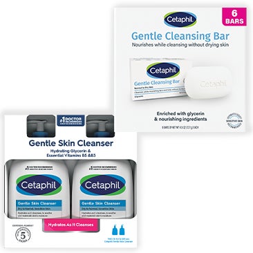 Cetaphil Gentle Skin Cleanser  AND/OR Gentle Cleansing Bar