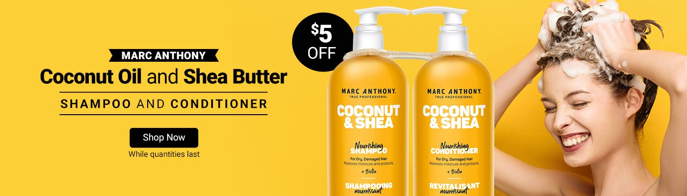 Marc Anthony Coconut Oil and Shea Butter Shampoo and Conditioner. $5.00 OFF. Shop Now. While quantities last.