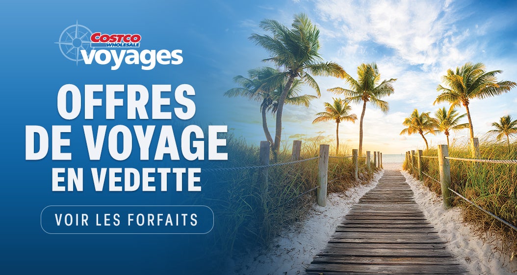 Offres de voyage en vedette. Voir les forfaits. Costco wholesale voyages.