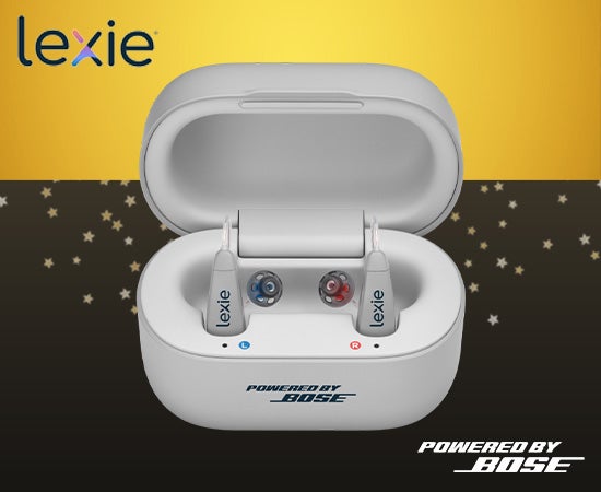 Lexie B2 Plus Rechargeable Self-fitting OTC Hearing Aids Powered by Bose