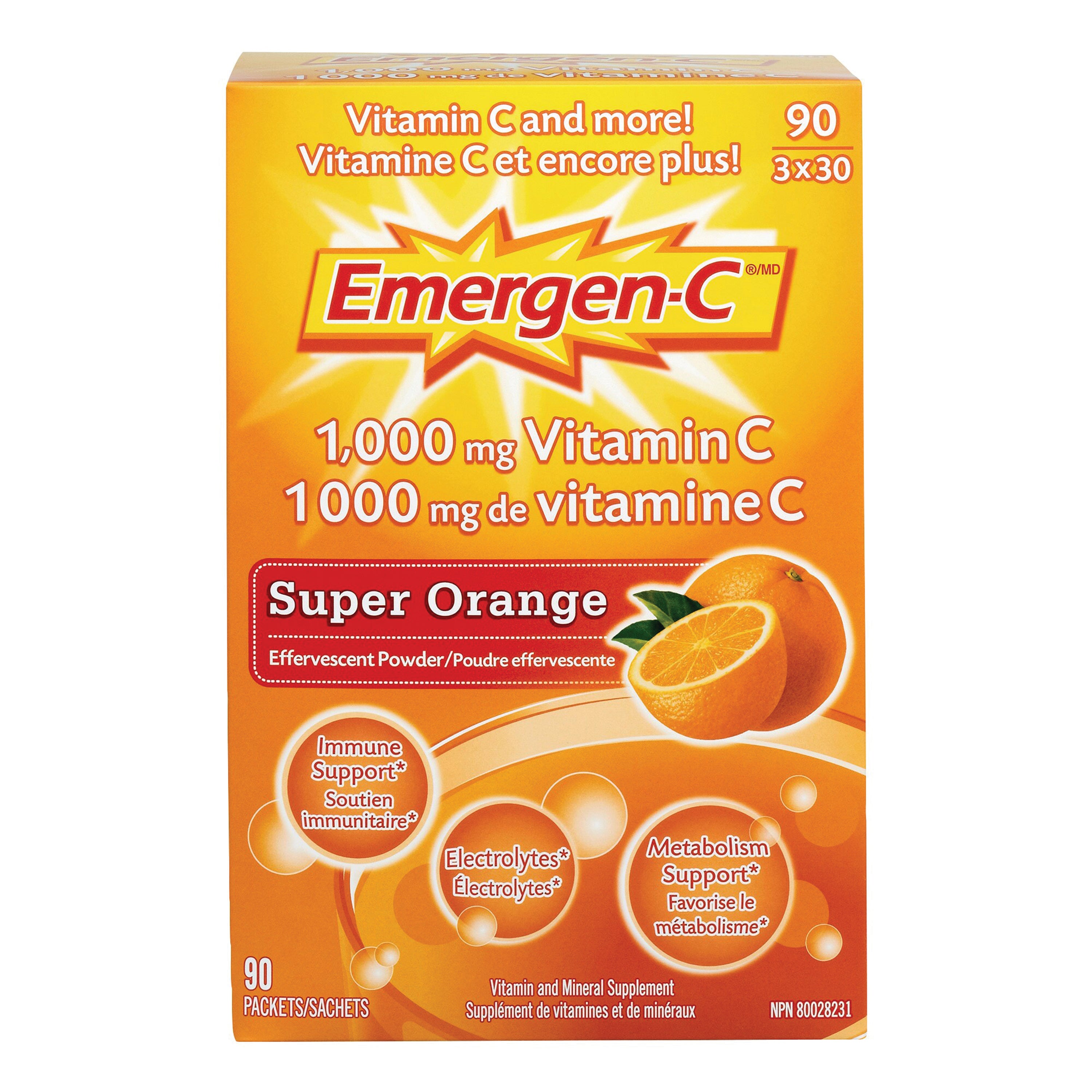 Emergen-C Super Orange vitamin C powder
