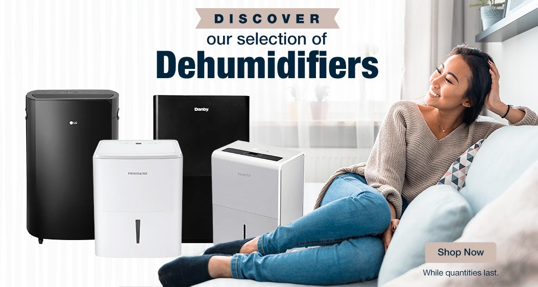 Discover our selection of Dehumidifiers.  Shop Now. While quantities last.