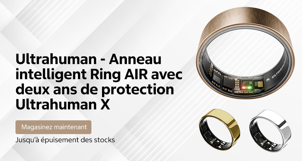 Ultrahuman - Anneau intelligent Ring AIR avec deux ans de protection Ultrahuman X Magasinez maintenant Jusqu’à épuisement des stocks