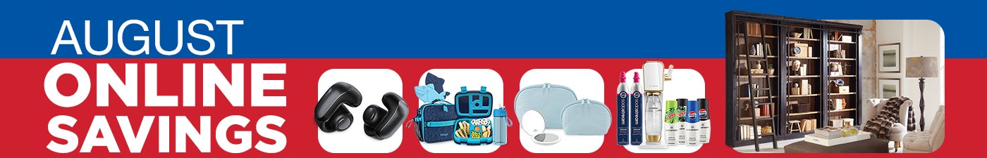 Shop August Online Savings!